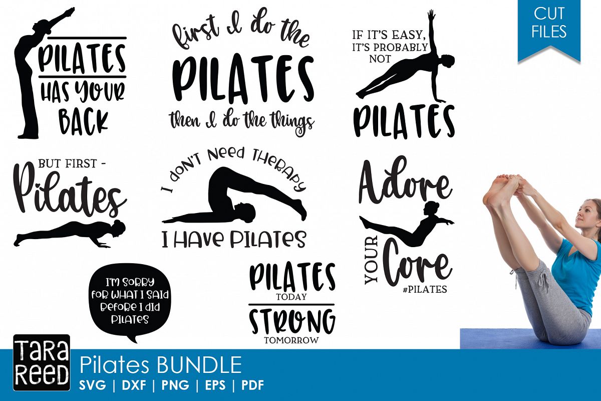 Pilates Bundle (123044) Cut Files Design Bundles
