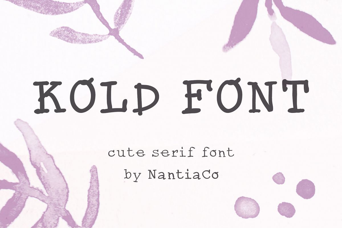 Cute Serif handwritten Font | Kold example image 1