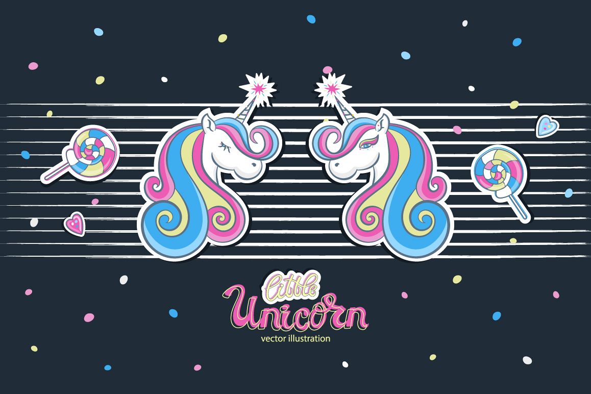 Vector little unicorn example image 1