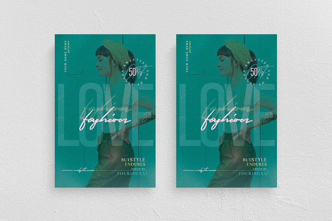 Love Fashion Flyer Template example image 1