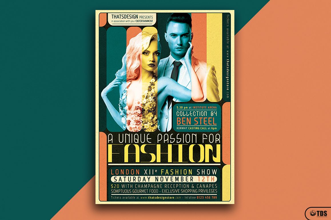 Fashion Show Flyer Template V1 example image 1