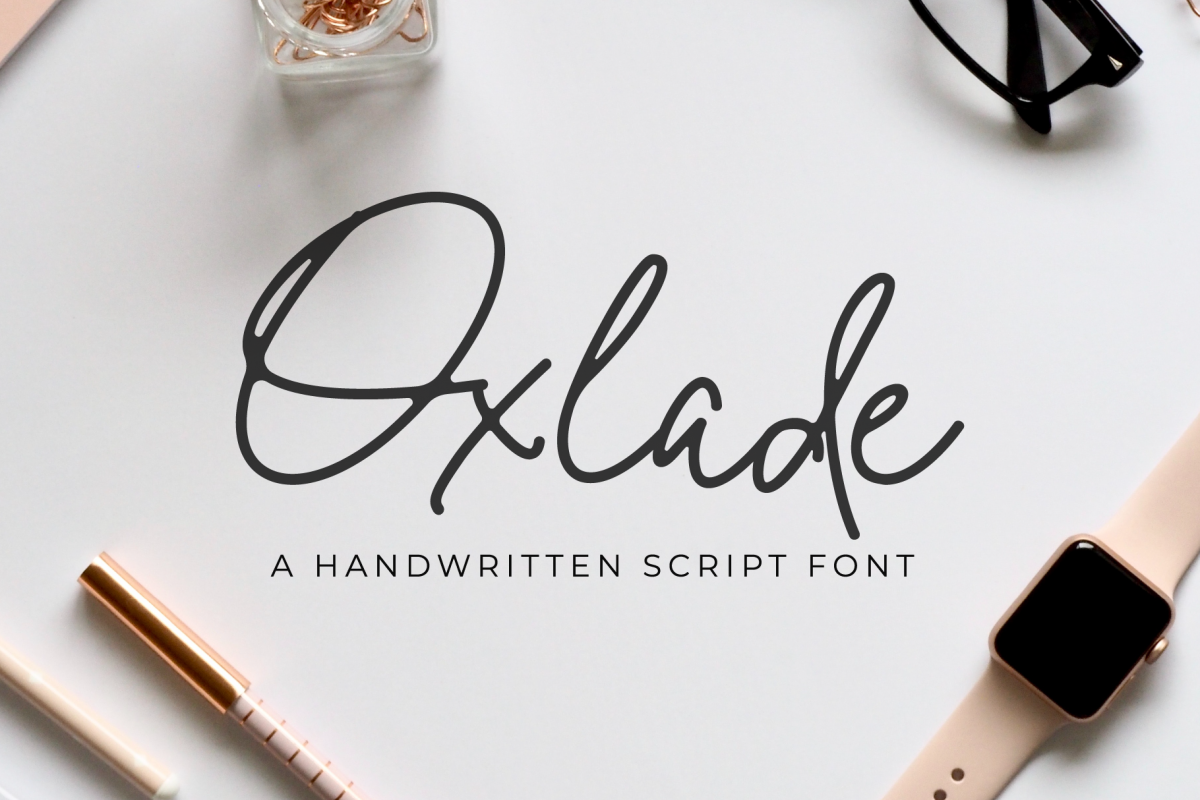 Oxlade Script Font example image 1