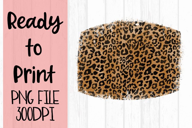 Leopard Grunge Background Ready to Print example image 1