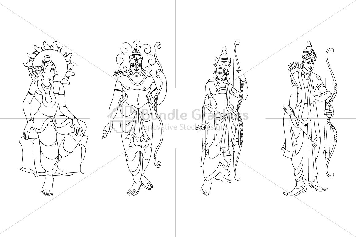 Lord Rama - Artistic Illustrations example image 1