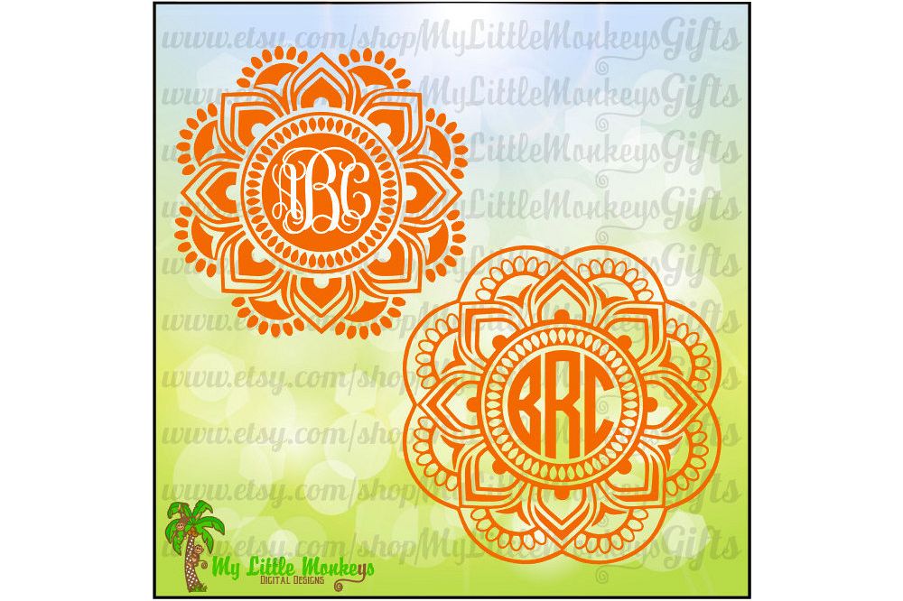 Mandala Monogram Base example image 1