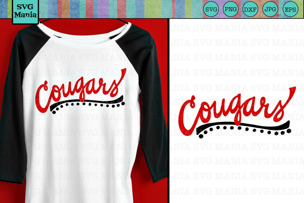 Cougars SVG File, Cougars Sports Team SVG, Cougar Spirit SVG (346379