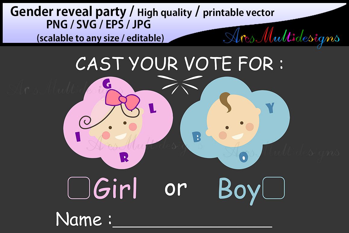 Download gender reveal party svg / He or She SVG Download Cut File ...