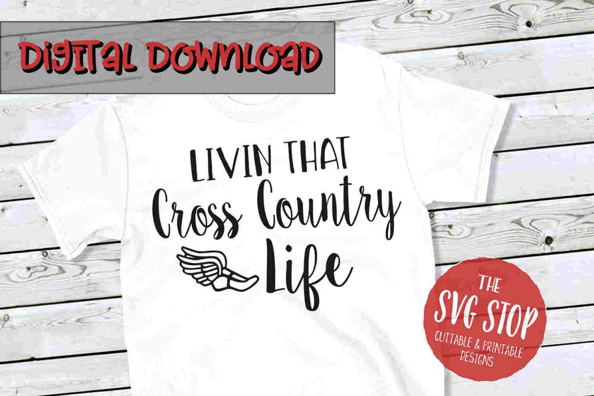 Cross Country Life -SVG, PNG, DXF example image 1