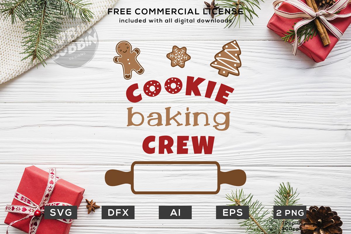 Download Cookie Baking Crew - Christmas SVG File