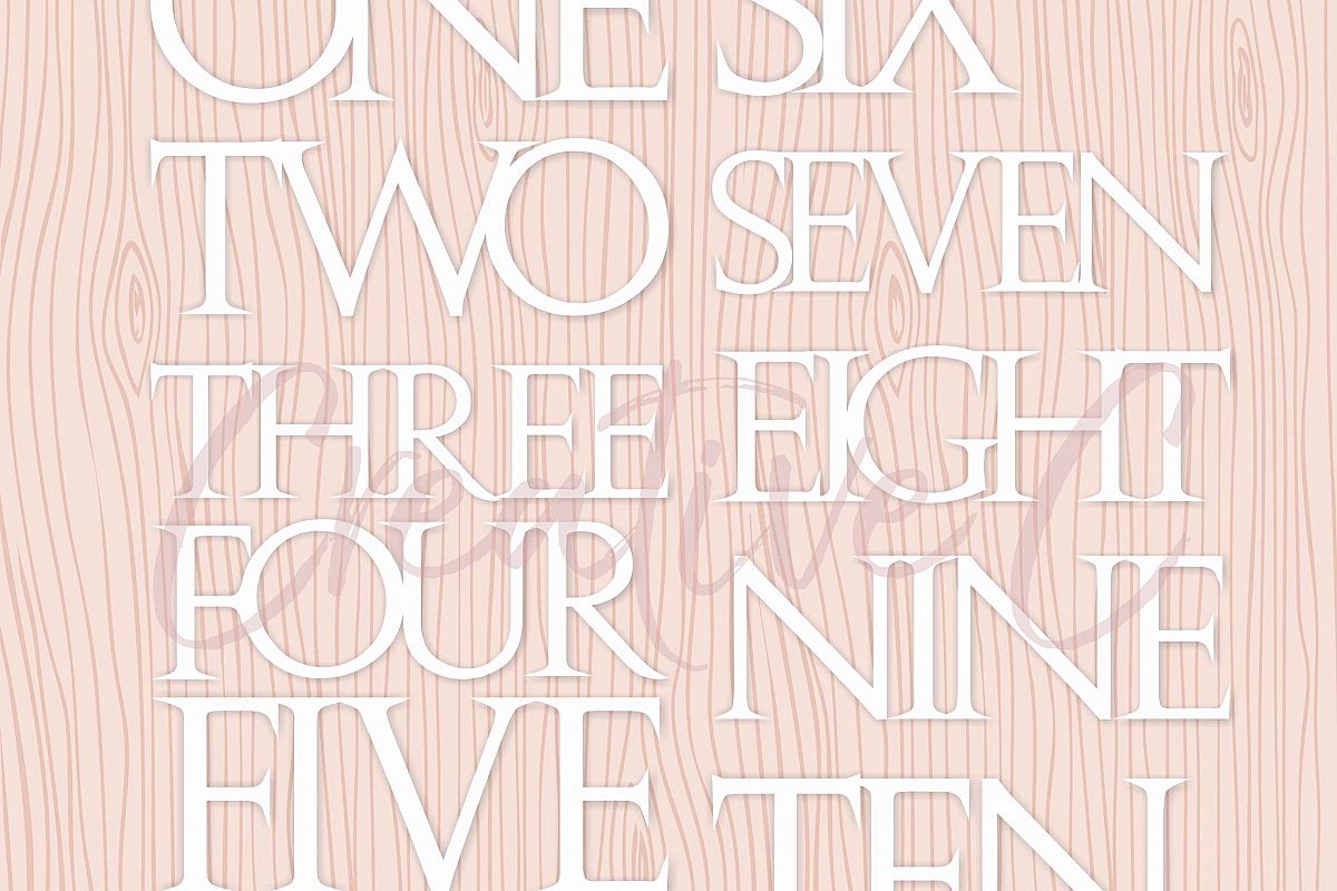 Table Numbers example image 1