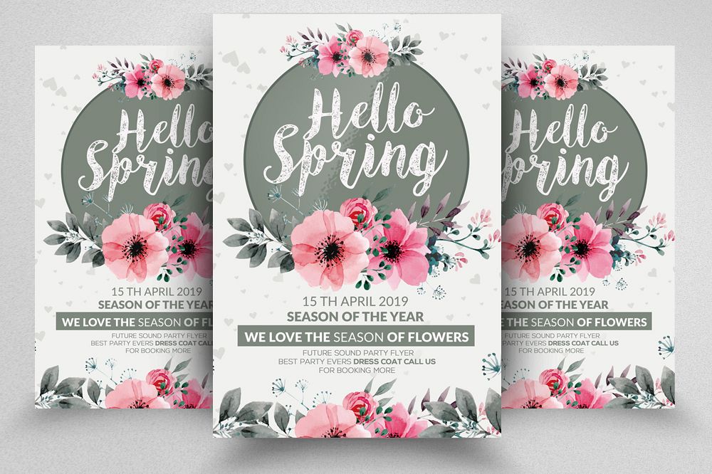 Spring Flyer template example image 1
