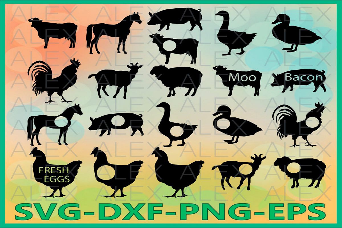 Farm Svg Files, Farm Monogram, Monogram Farm Cut Out example image 1