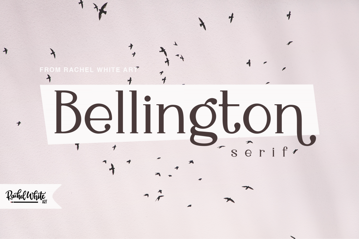 Bellington, a charming serif font example image 1
