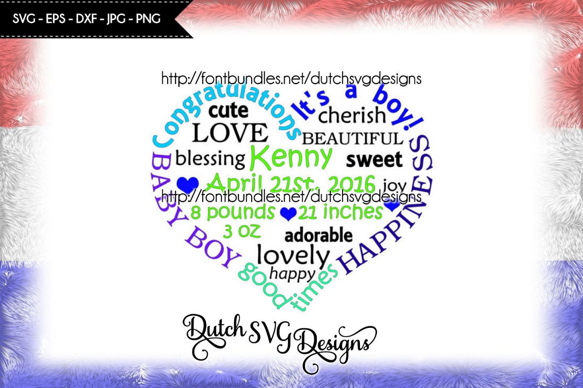 Download Baby boy cutting file in heart shape, in Jpg Png SVG EPS ...