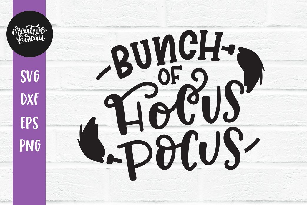 Bunch of Hocus Pocus SVG DXF Cut File, Halloween SVG DXF Cut example image 1