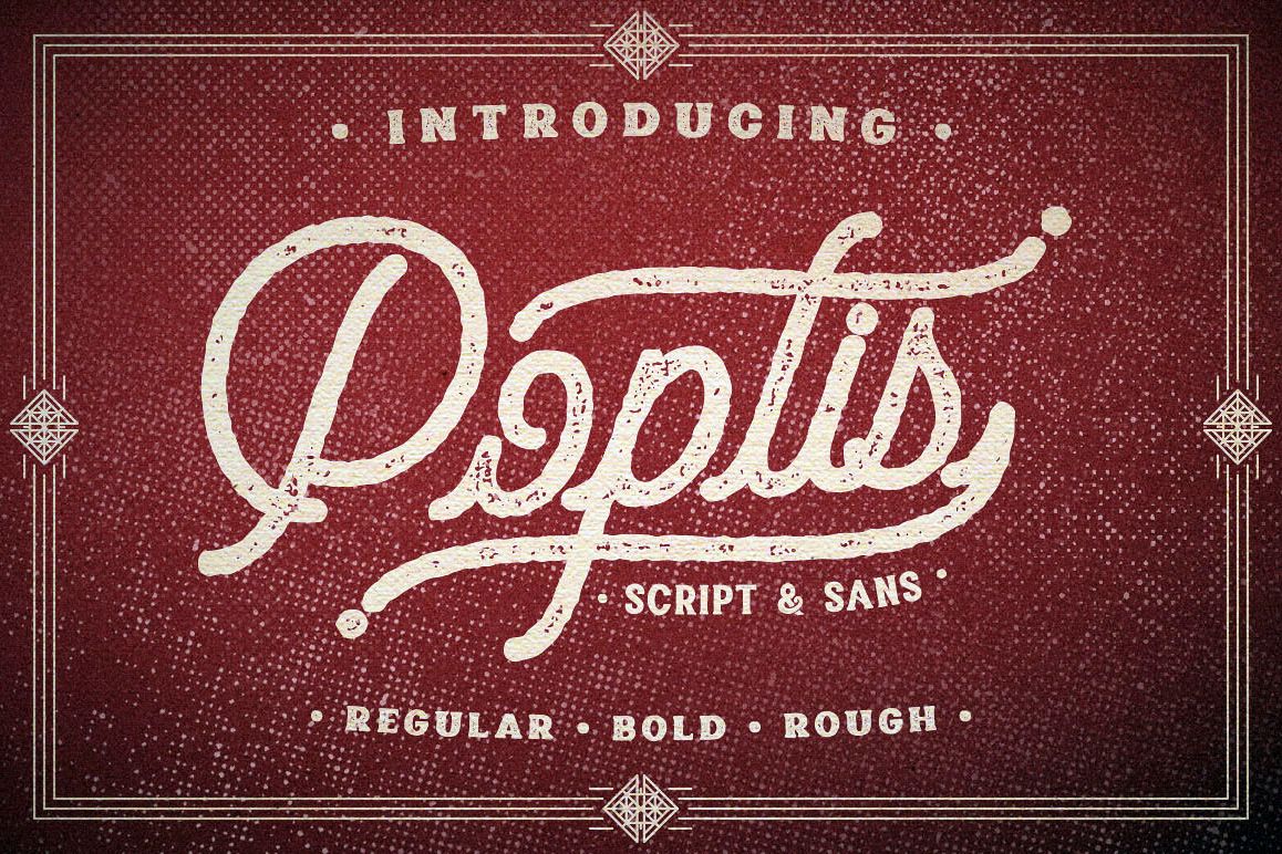 Poptis & Heaver Font example image 1