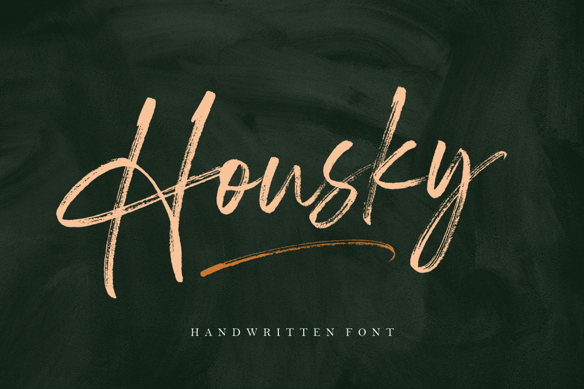 Housky - Handwritten Font example image 1