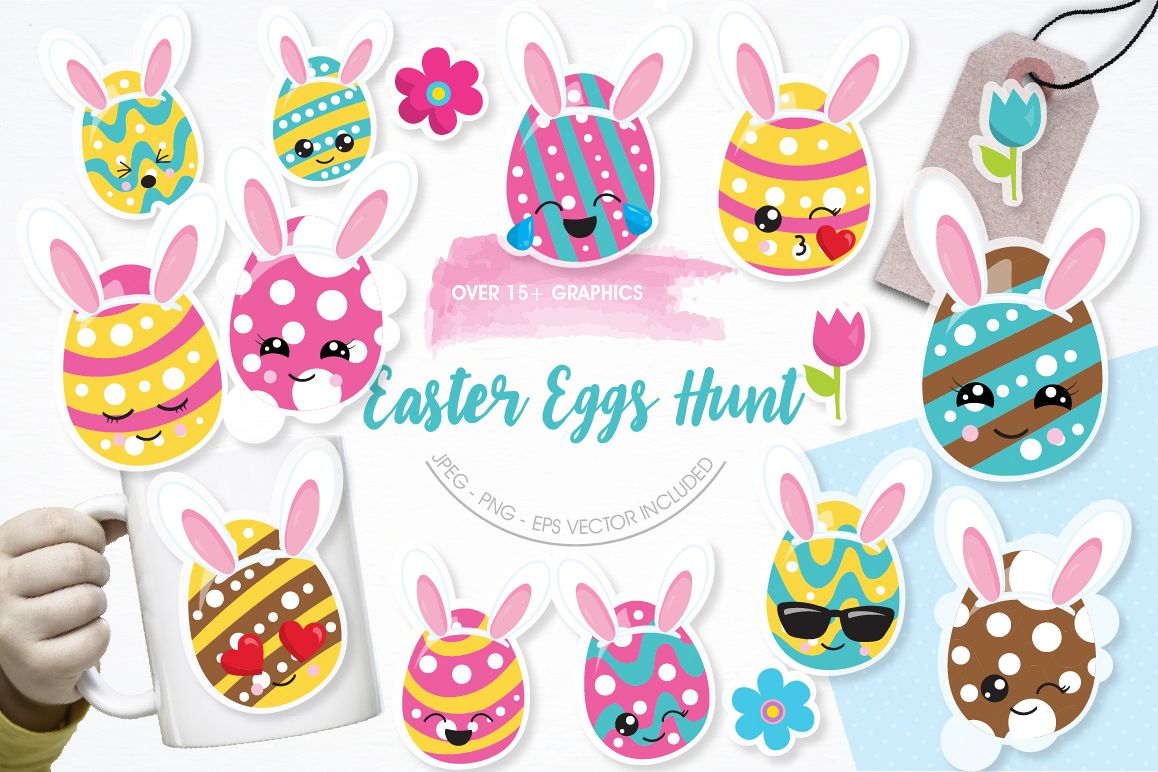Easter Egg Hunt graphics and illustrations example image 1