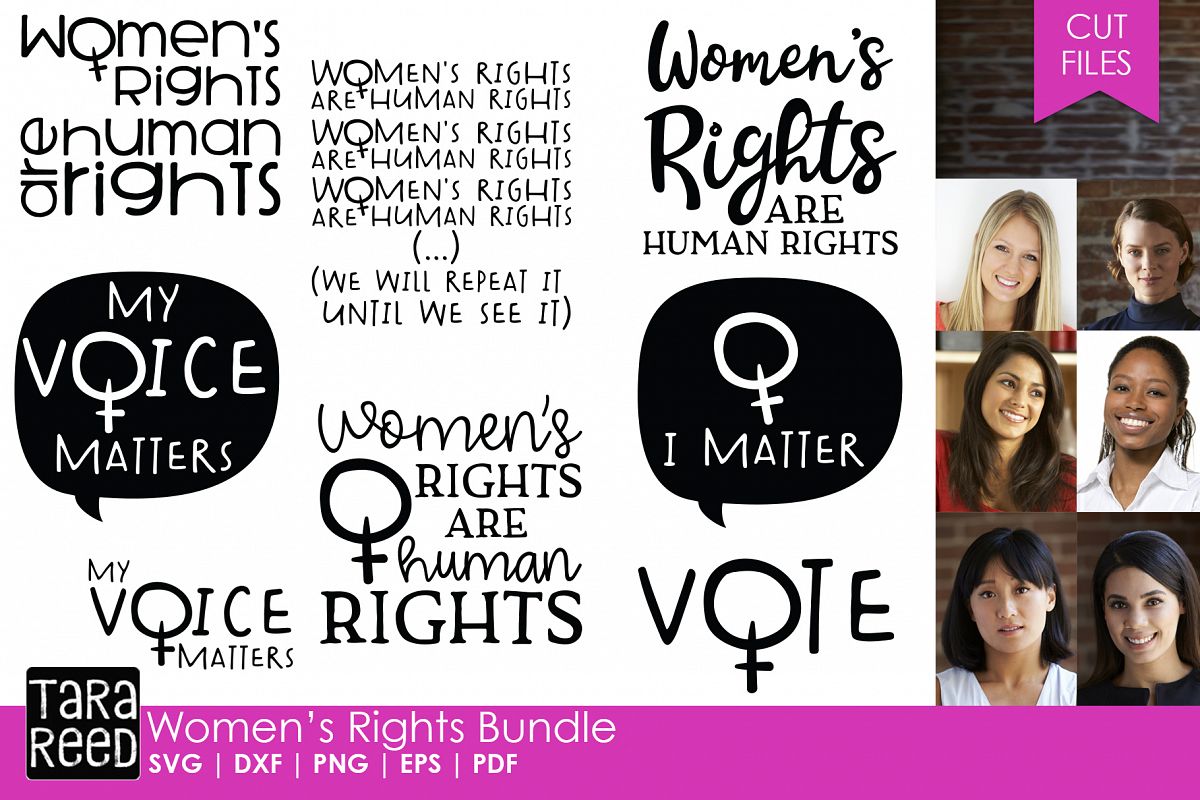 Women's Rights - Female Empowerment SVG files for Crafters example image 1