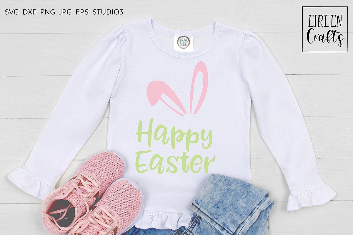 Happy Easter SVG - cut file for Cricut & Silhouette example image 1