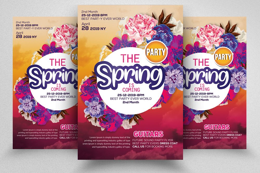 Spring Festival Flyer Template example image 1