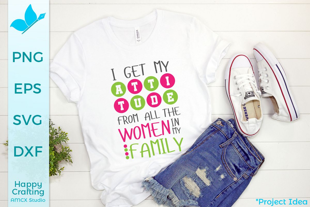 I get my attitude from all the women - A Funny Craft File example image 1