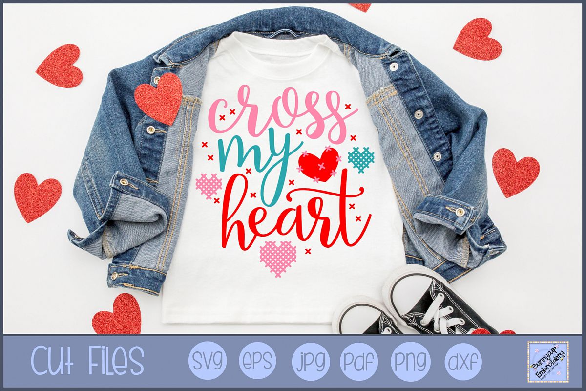 Cross My Heart - SVG, Clipart, Printable