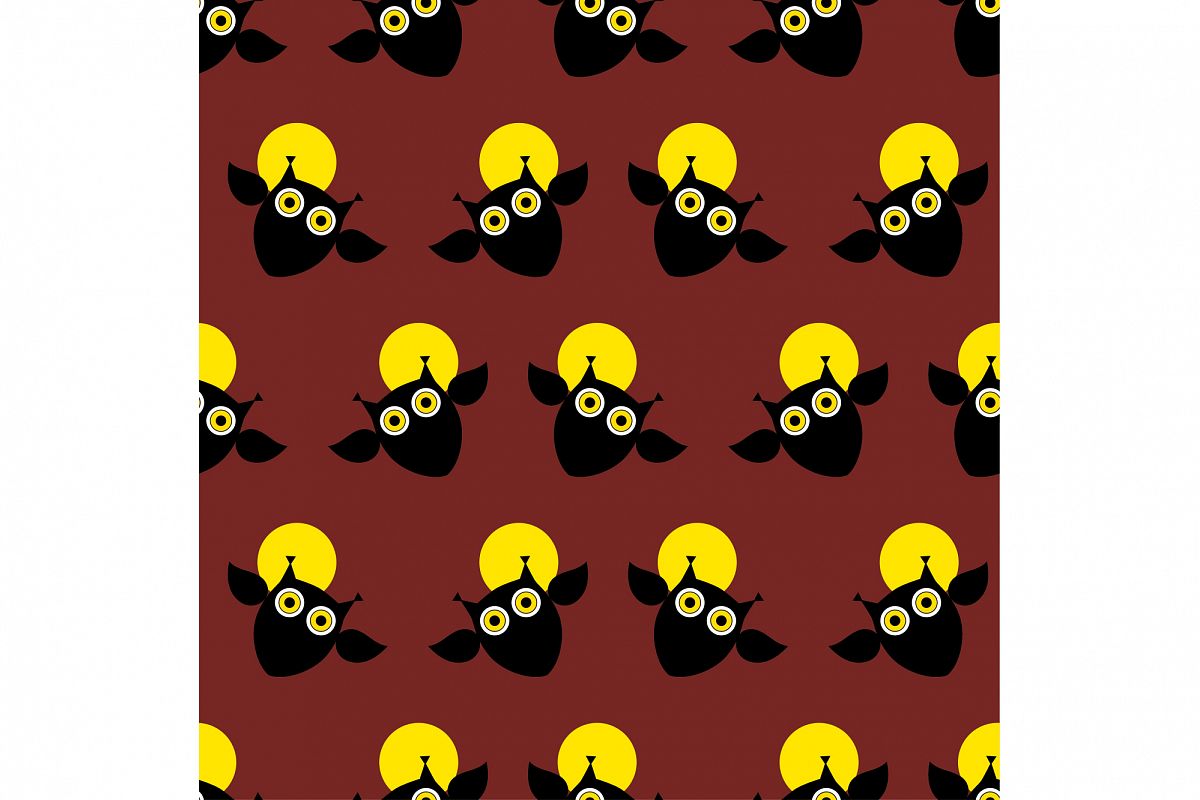 Seamless decorative vector background Happy Halloween. Print. Repeating background. Cloth design, wallpaper. example image 1
