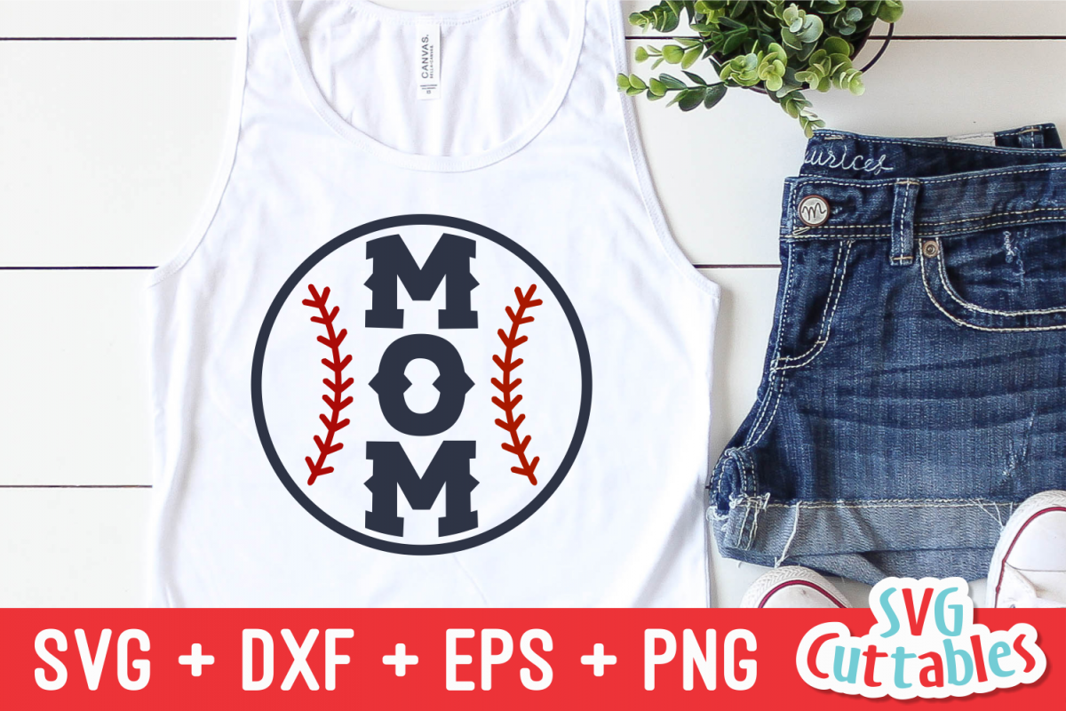Baseball Mom | Softball Mom | SVG Cut File example image 1