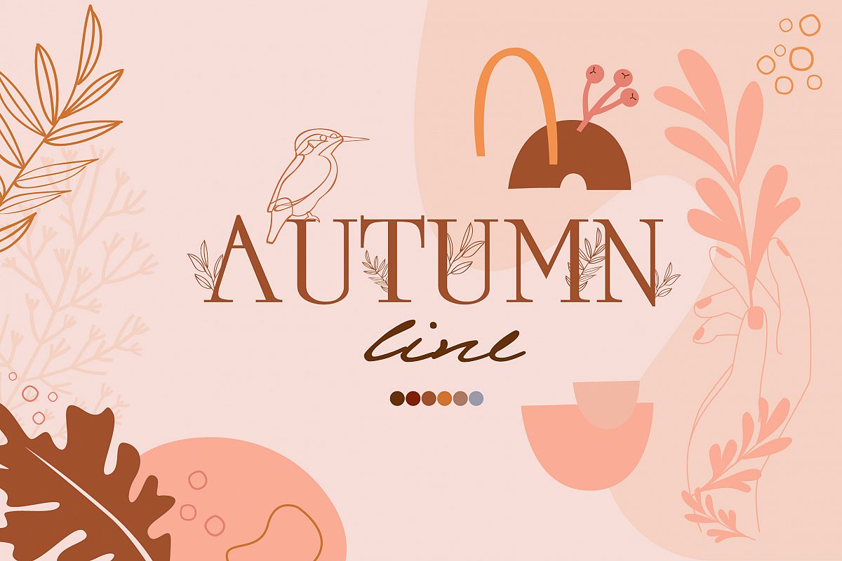 Autumn line collection example image 1