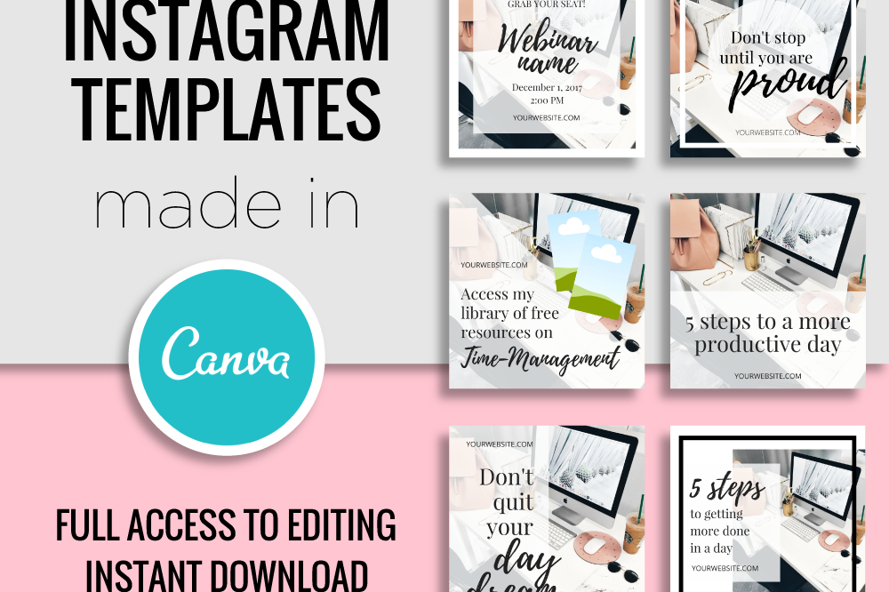 instagram templates - 20 free instagram template!   s to bring the perfect instagram visual style