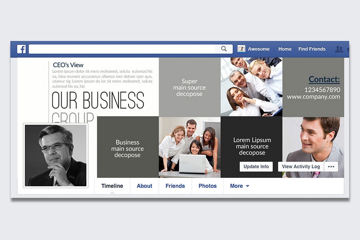Business Corporate Facebook Cover example image 1