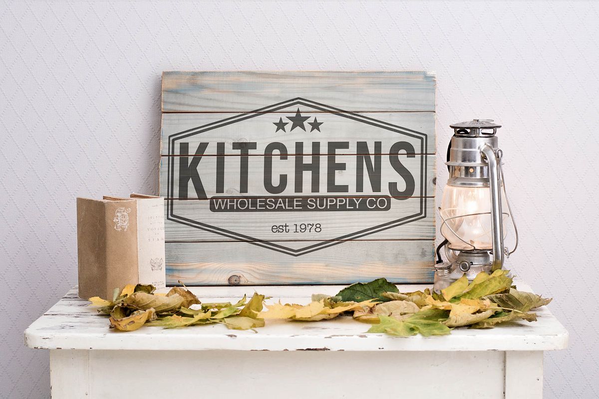 Vintage Wholesale Supply Co Sign Design SVG example image 1
