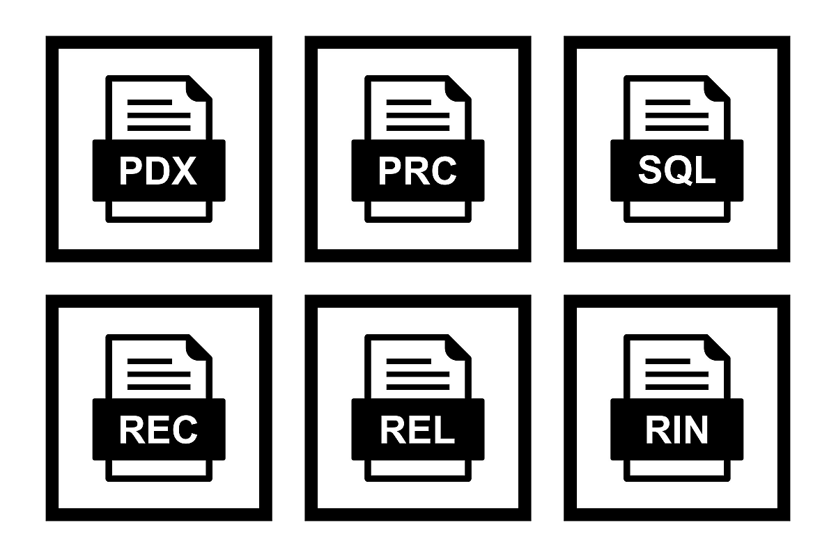 Set Of File Formats Icons example image 1
