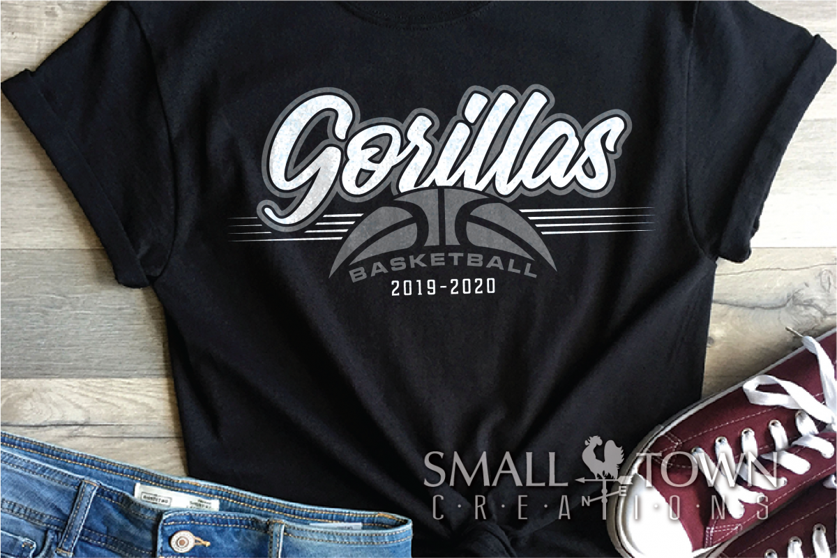 Gorilla, Basketball, Sport, Design, PRINT, CUT, DESIGN example image 1