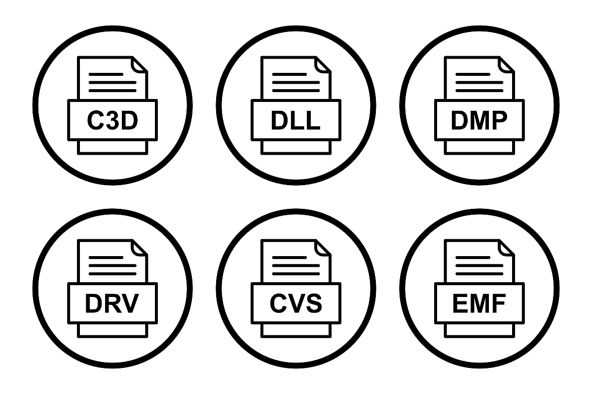 Set Of File Formats Icons example image 1