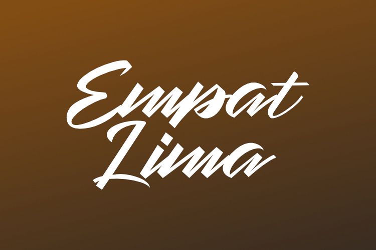 EMPATLIMA TYPEFACE example image 1