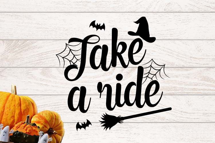 Take a ride Halloween SVG example image 1