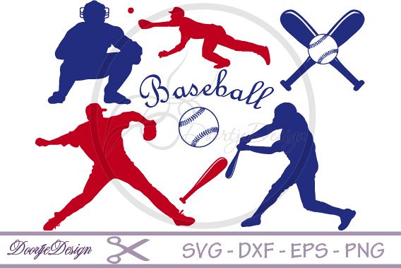 Baseball SVG for cutting machines example image 1