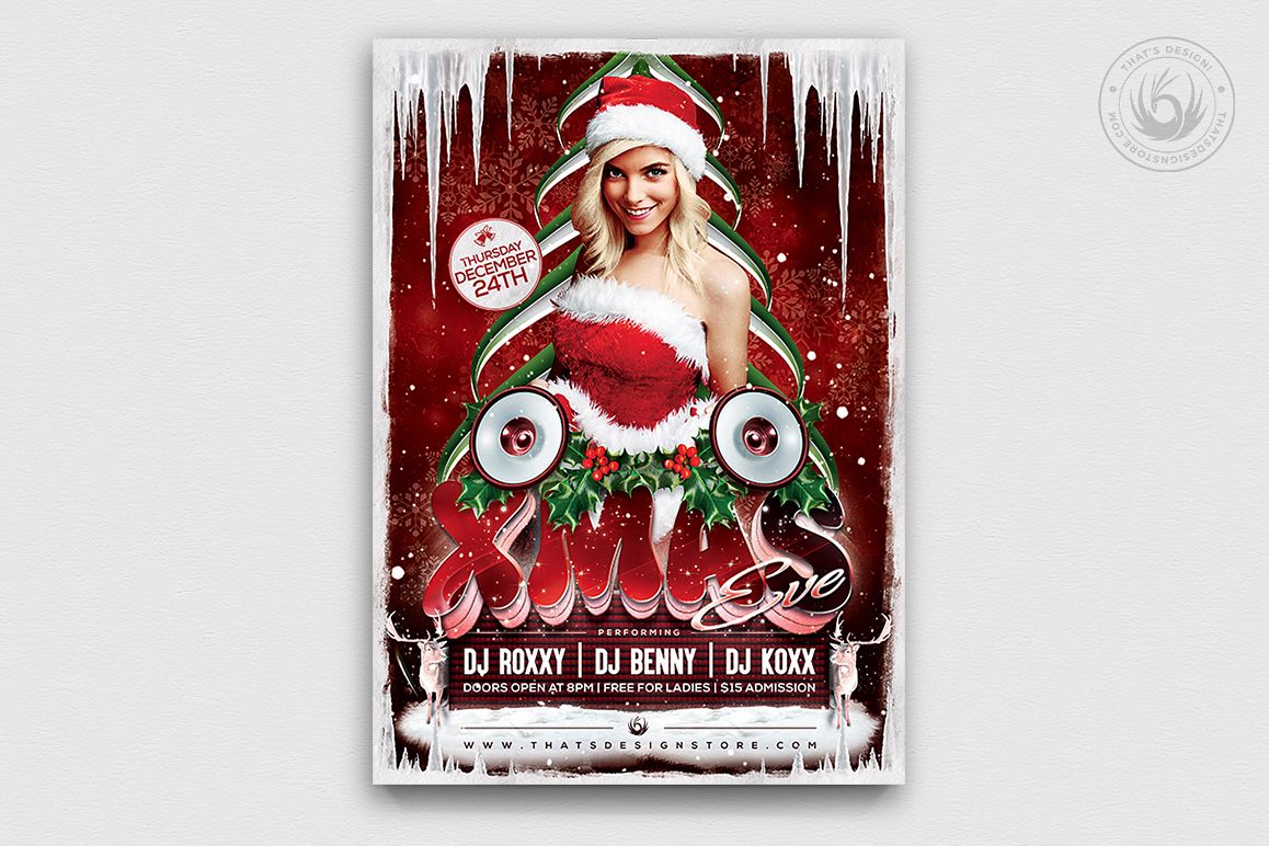 Christmas Eve Flyer Template V1 example image 1