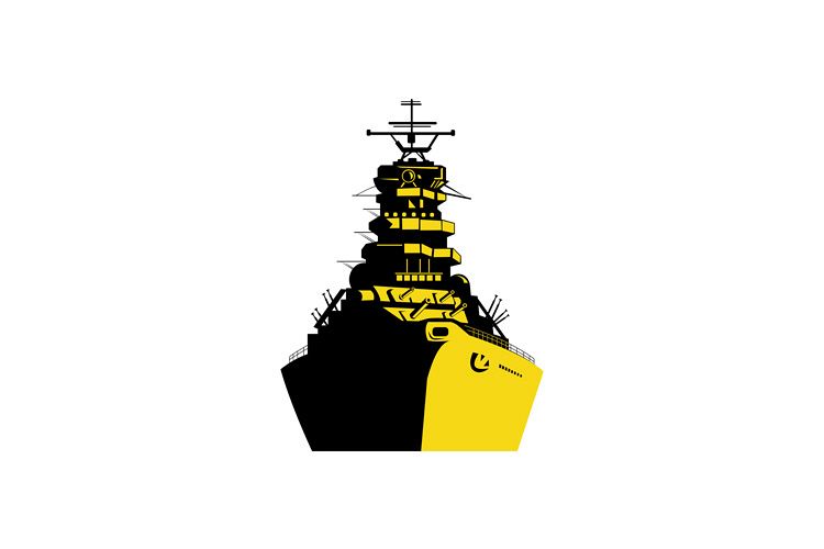 World War Two Battleship Retro example image 1