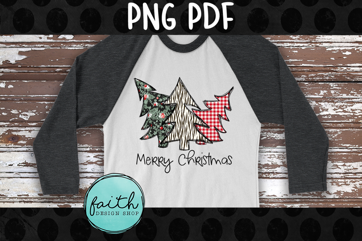 Merry Christmas with Three Trees example image 1