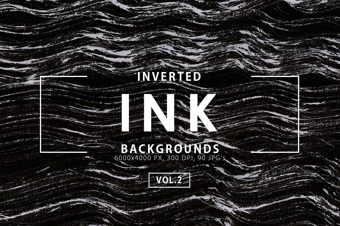 Inverted Black Ink Backgrounds Vol.2 example image 1