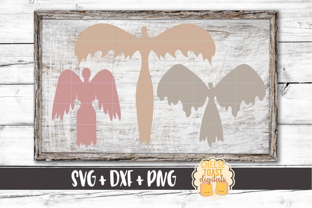 Angel Bundle - Remembrance - Christmas SVG PNG DXF Cut Files example image 1