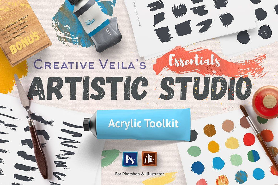 Artistic Studio: Acrylic Toolkit example image 1