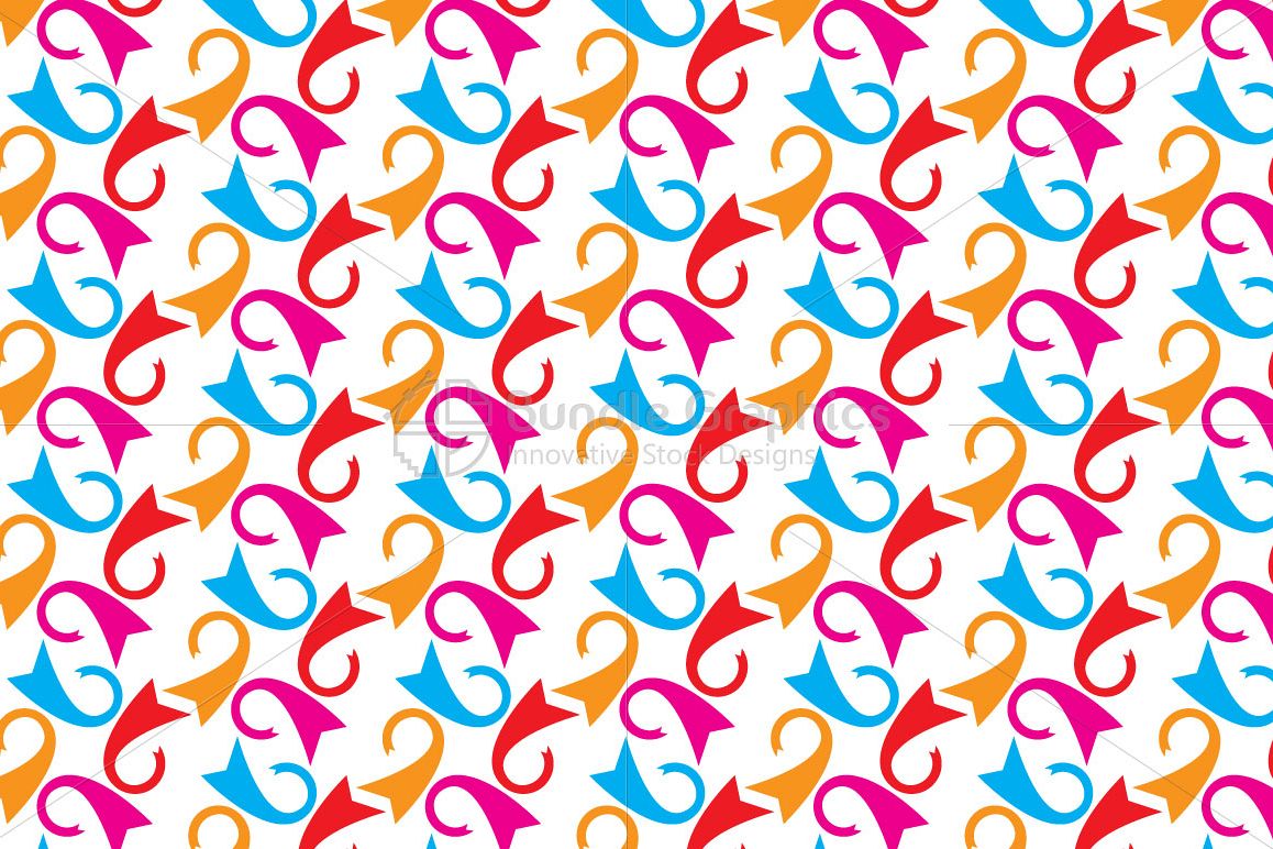 Ribbons - Seamless Colorful Background example image 1