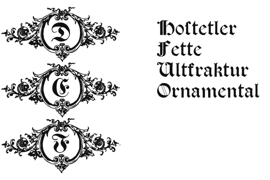Hostetler Fette Altfraktur Ornamental example image 1