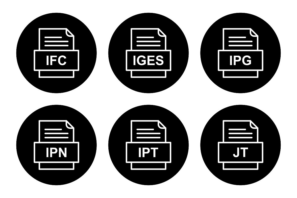 Set Of File Formats Icons example image 1
