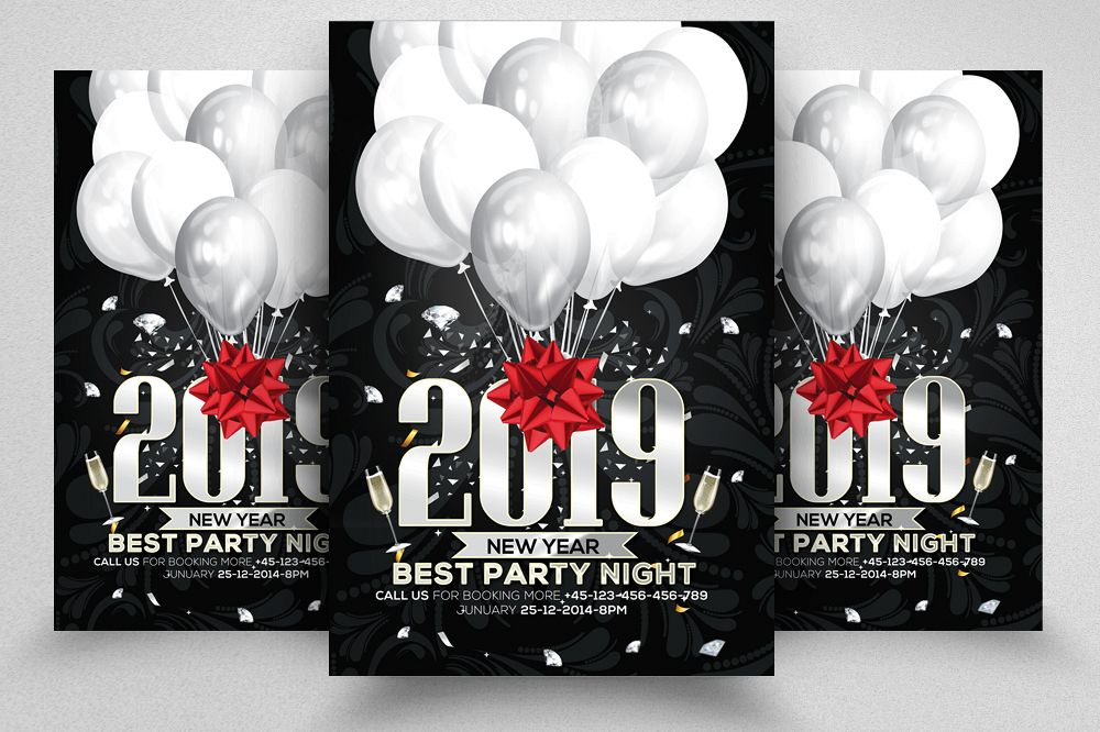 New Year Party Flyer example image 1