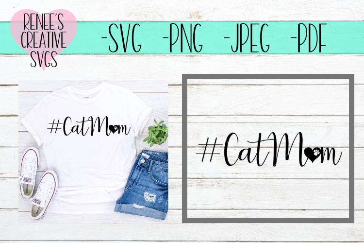 CatMom | Pets | SVG Cutting File example image 1
